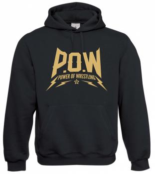 Hoodie mit P.O.W Logo in Gold