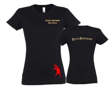 T-Shirt Young Performer mit Name [tailliert]