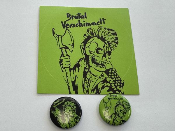 Brutal Verschimmelt - 2 Buttons + 1 Sticker