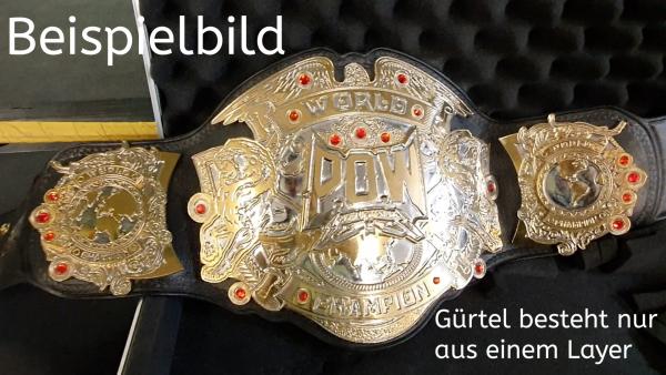P.O.W - World Heavyweight Champion Belt (Replica) [1 Layer]