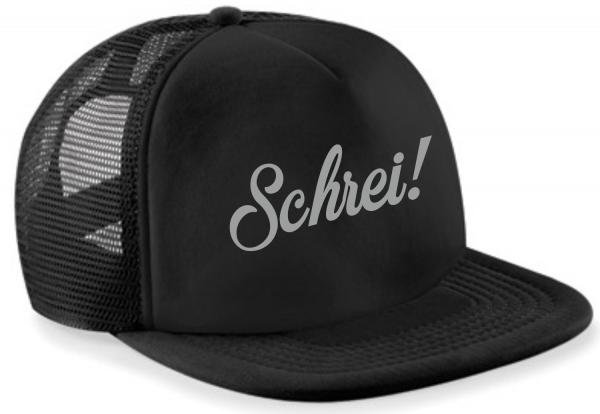 Trucker-Cap mit Schrei!-Logo in silber