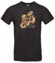 T-Shirt Motiv Buckliger beim Geier