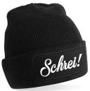 Beanie mit Bandlogo Schrei!