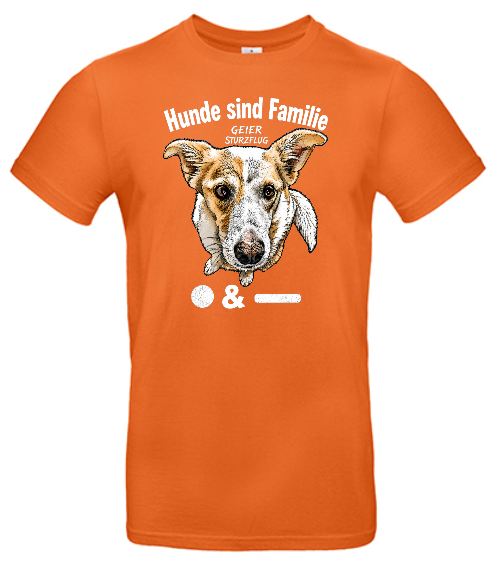 T-Shirt "Hunde sind Familie" von Geier Sturzflug