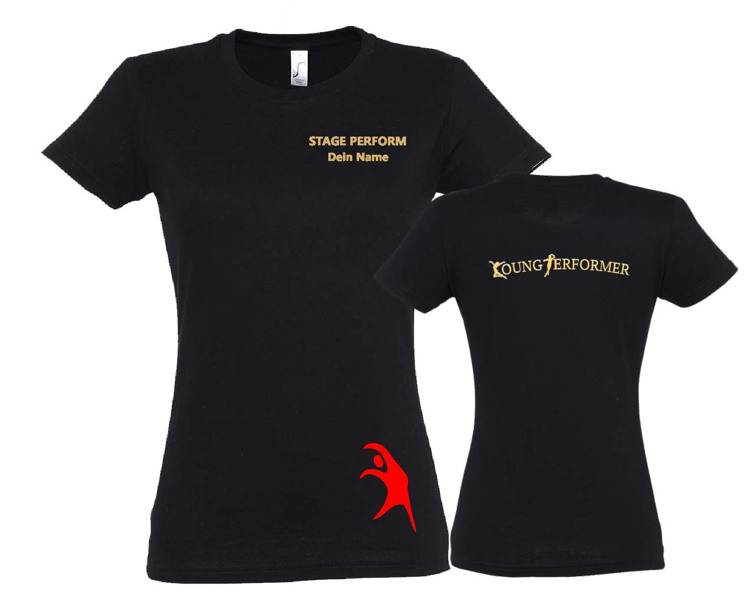 T-Shirt Young Performer mit Name [tailliert]