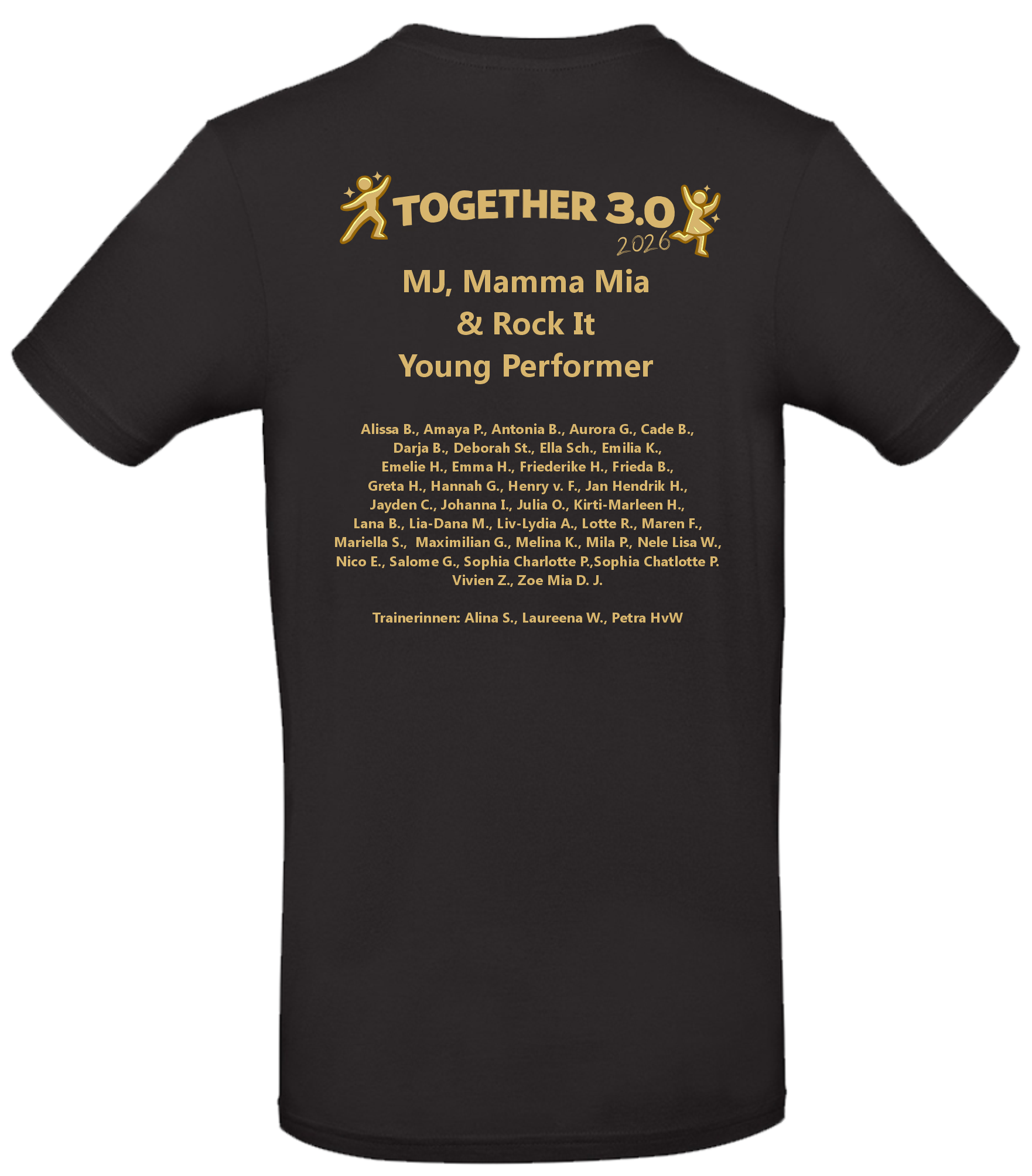 T-Shirt Together 3.0 / 2026 - MJ, Mamma Mia & Rock It