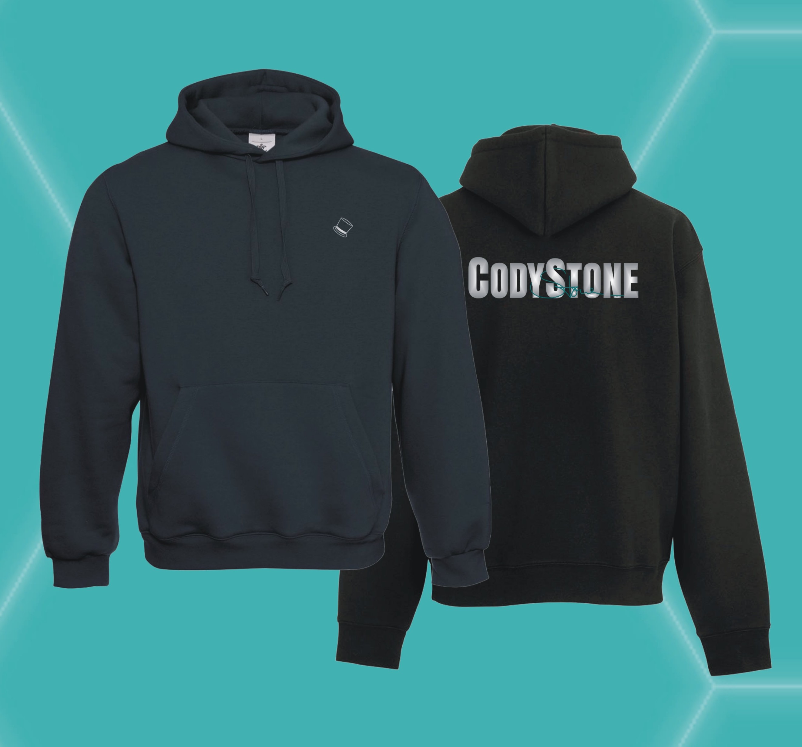 Hoody Zylinder (vorne) & Logo (hinten)