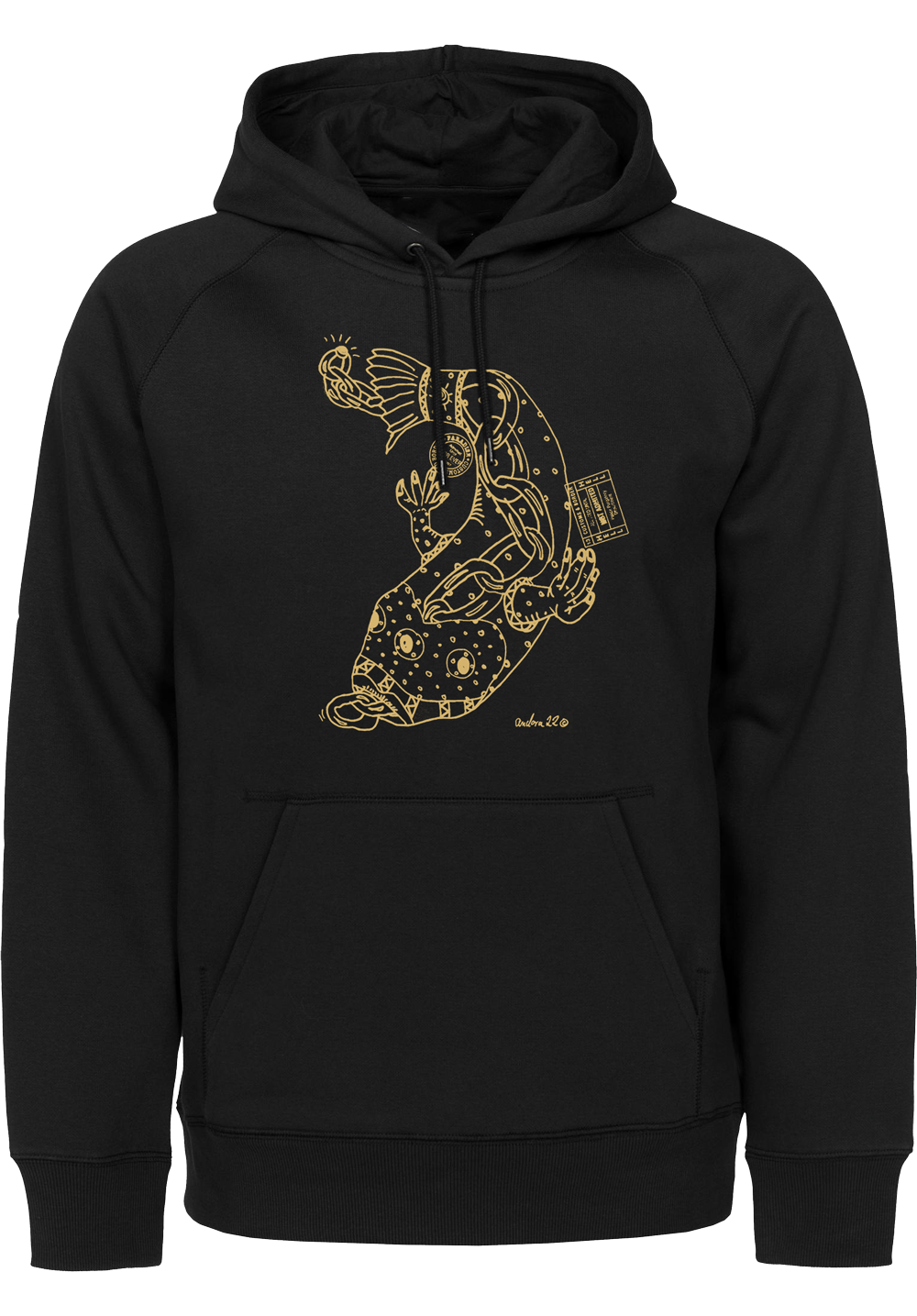 Hoodie Motiv "Kettenfisch"