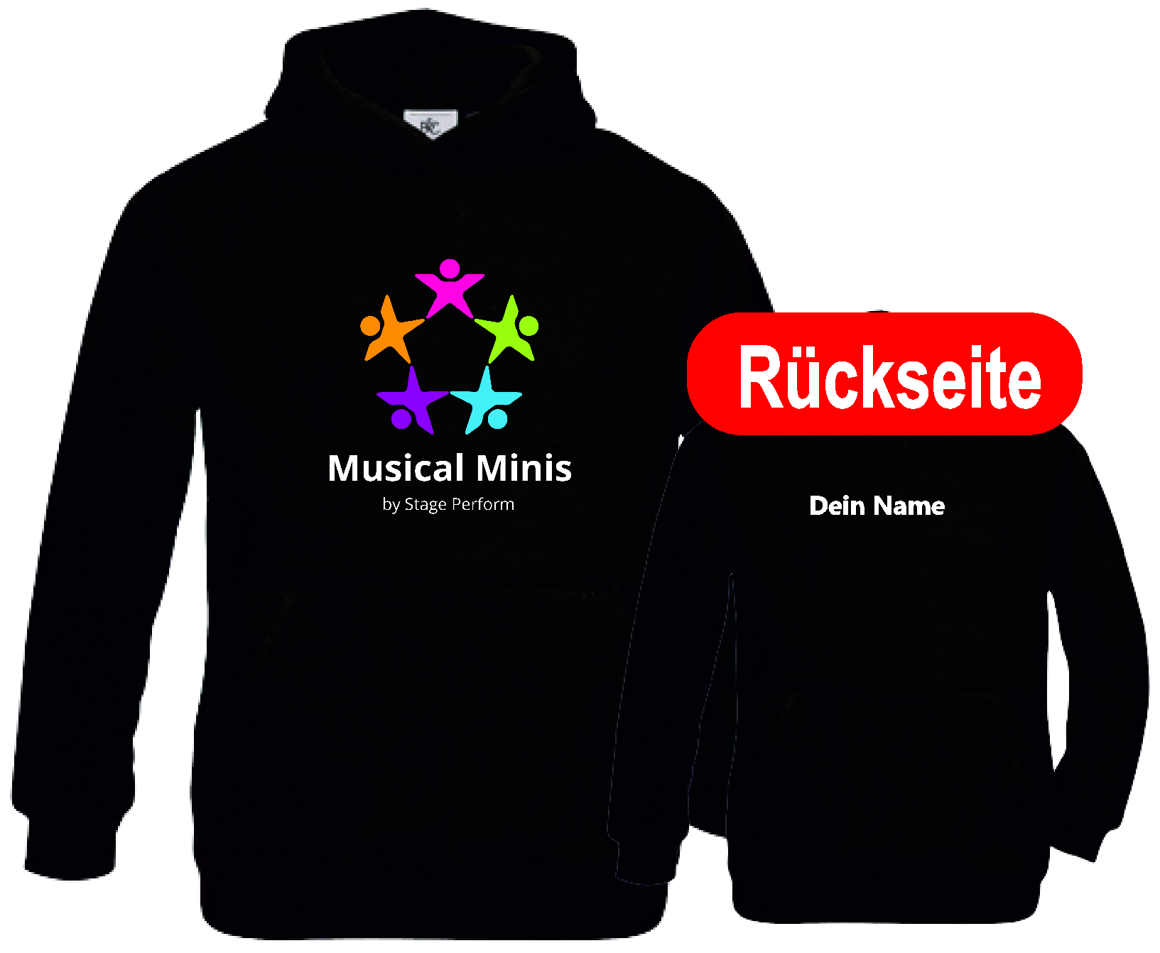 Musical Minis - Hoody schwarz incl. Name
