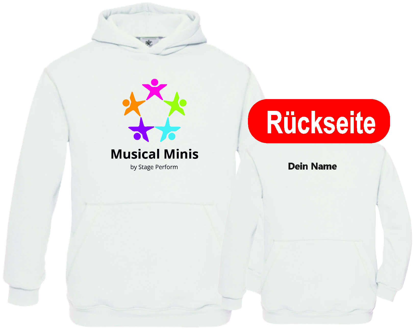Musical Minis - Hoody weiß incl. Name